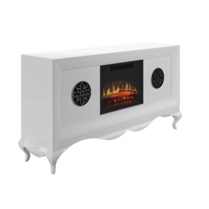 Mueble TV Chimenea Pufy